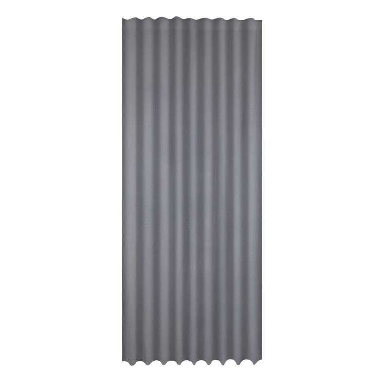 Zasłona z taśmą GLOW CHIC 140x270 szar